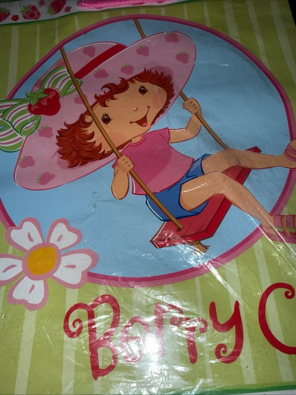 Strawberry Shortcake Gift Bag Set (6) American Greetings 10x13 Carlton vintage